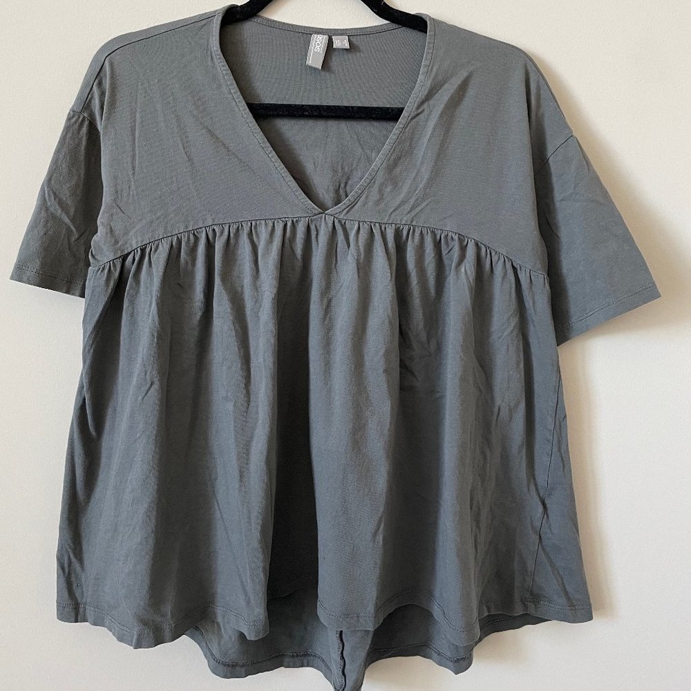 ASOS Grey Boxy Crop Top